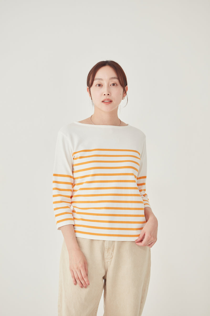 BARBARA / バーバラ<br>Middle Gauge Stripe Knit&Sewn