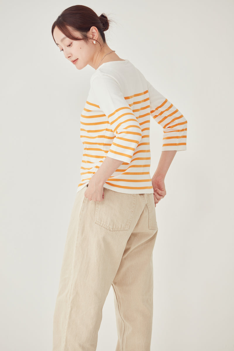 BARBARA / バーバラ<br>Middle Gauge Stripe Knit&Sewn