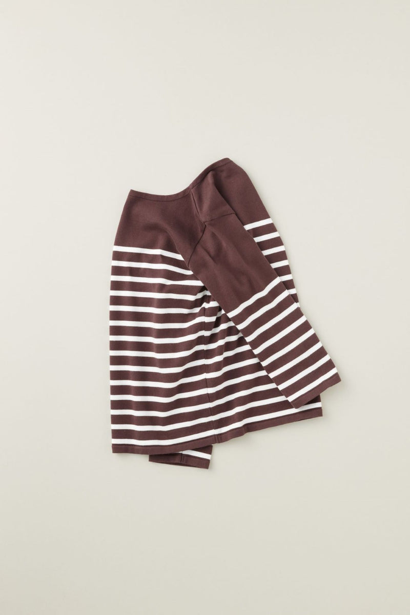 BARBARA / バーバラ<br>Middle Gauge Stripe Knit&Sewn