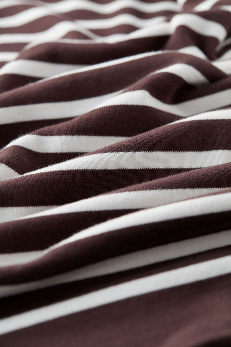 BARTON / バートン<br>Middle Gauge Stripe Knit&Sewn