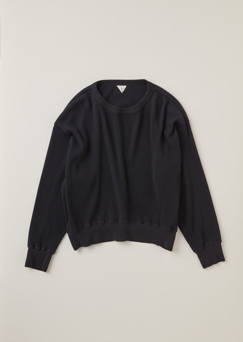 DEDE / デデ Cotton Wool Broad Stitch Smooth クルーネック