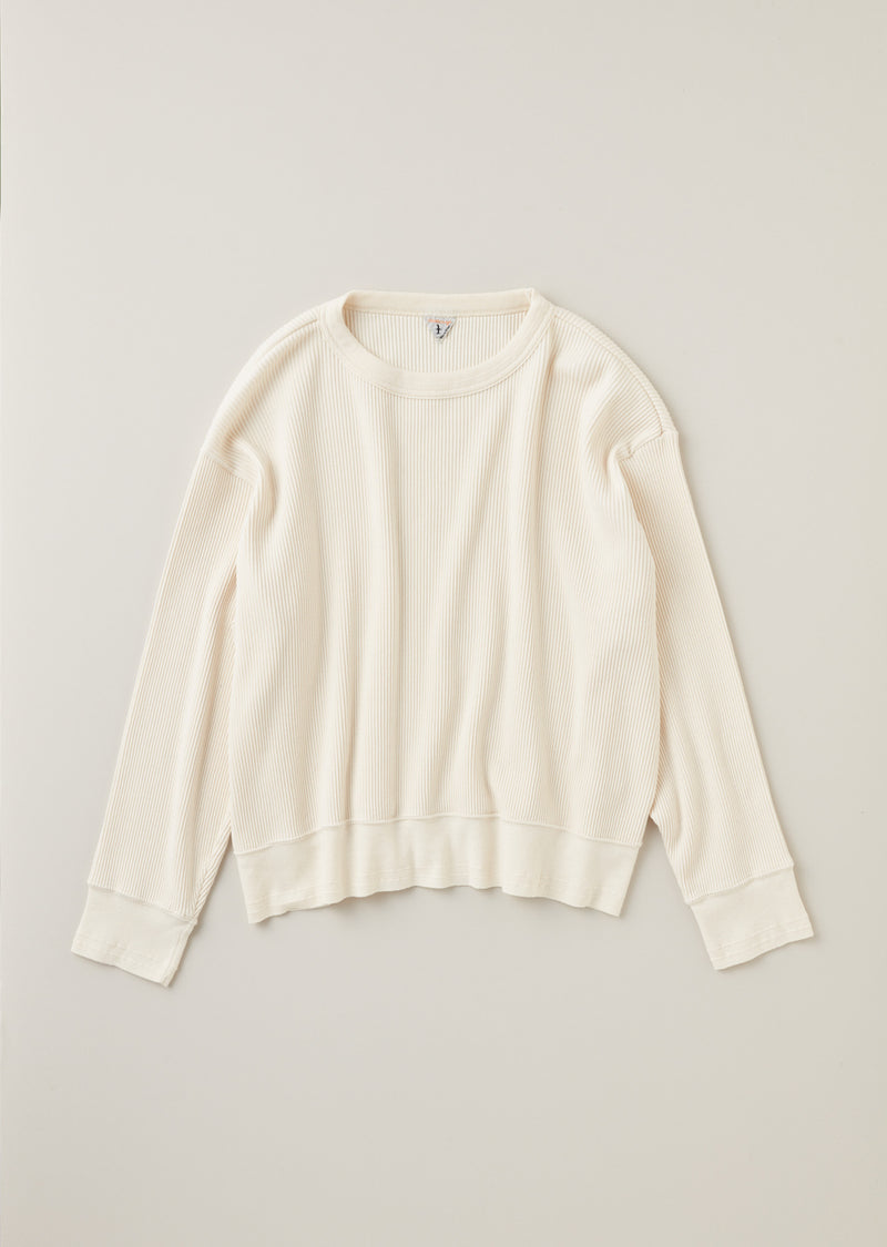 DEDE / デデ Cotton Wool Broad Stitch Smooth クルーネック