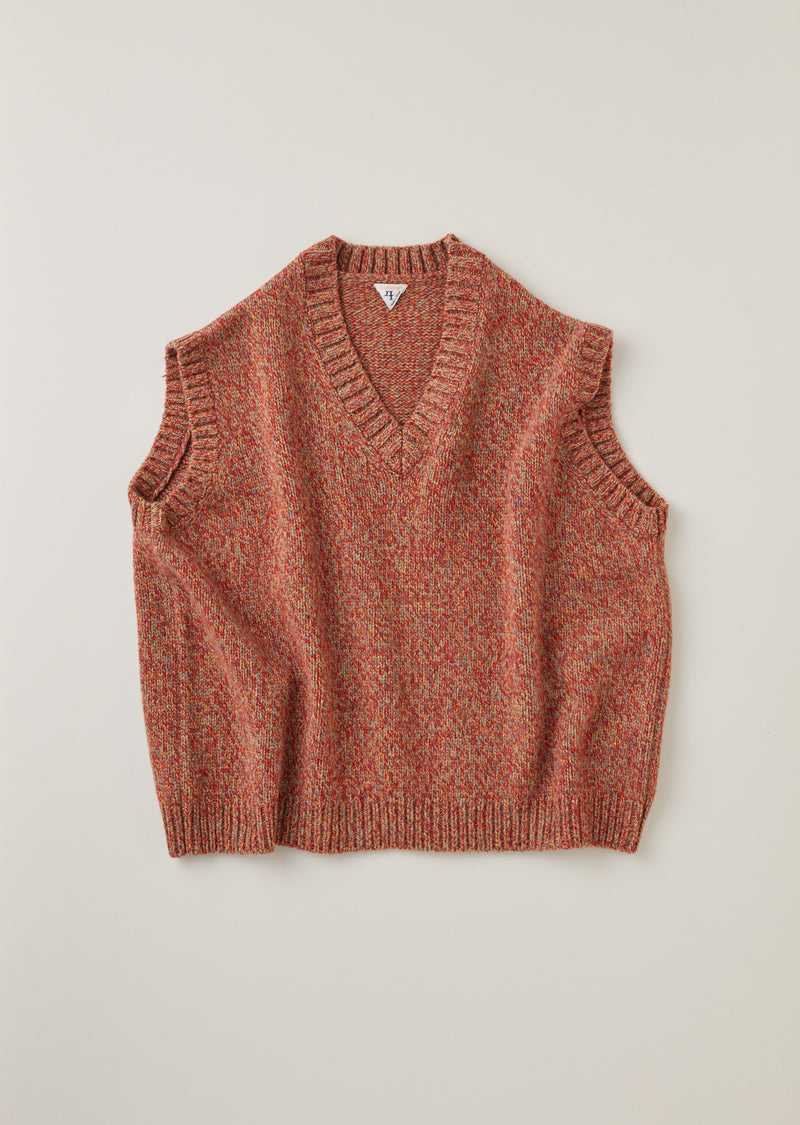 FRED / フレッド Mix Yarn Wool Knit ベスト