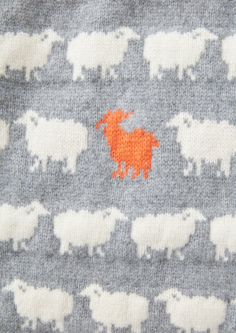 WILLIAM / ウィリアム Sheep Jacquard Knit クルーネック