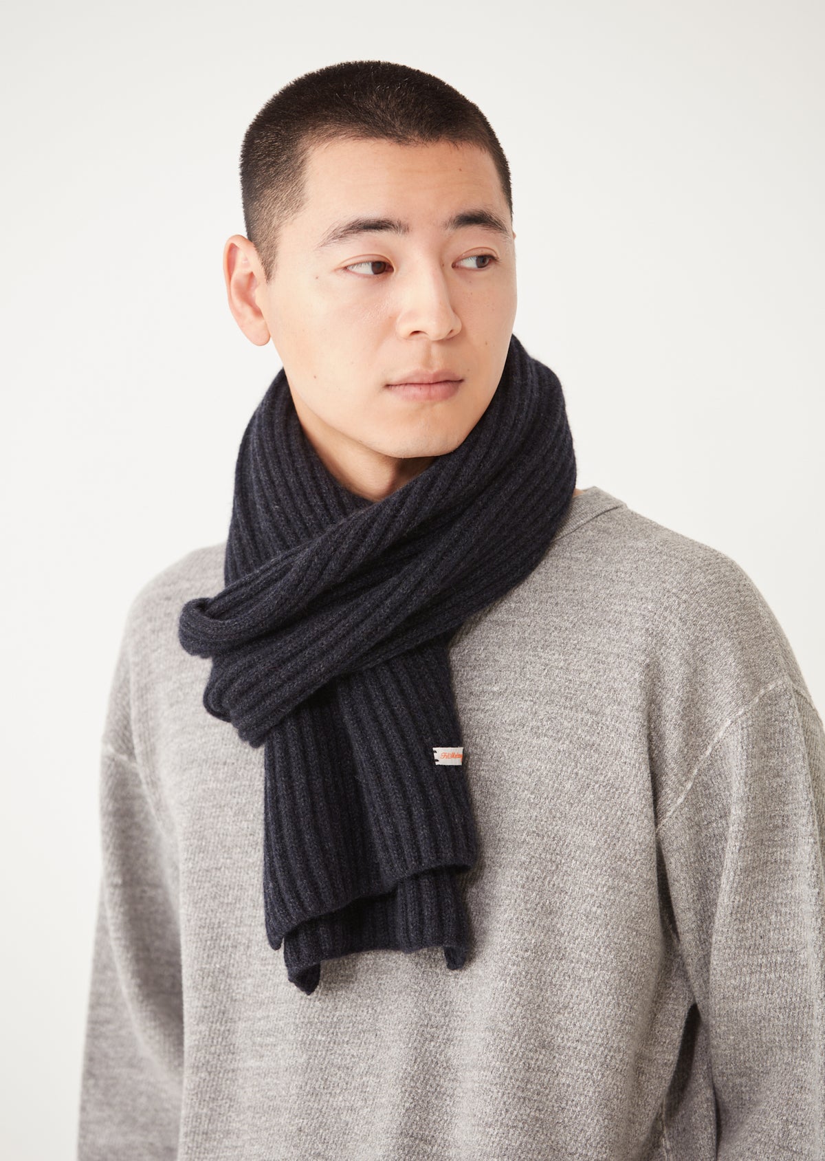 CASEY / ケイシー Cashmere Full Cardigan Stitch Scarf – FilMelange