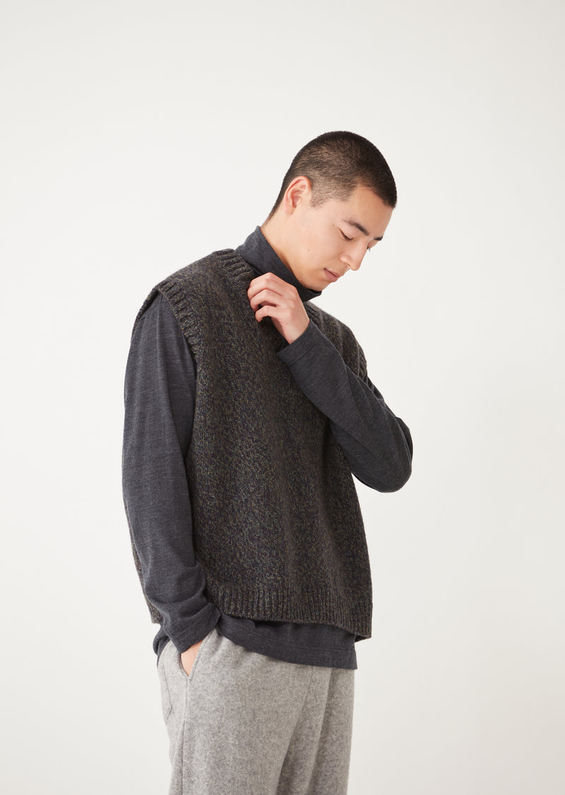 FRED / フレッド Mix Yarn Wool Knit ベスト