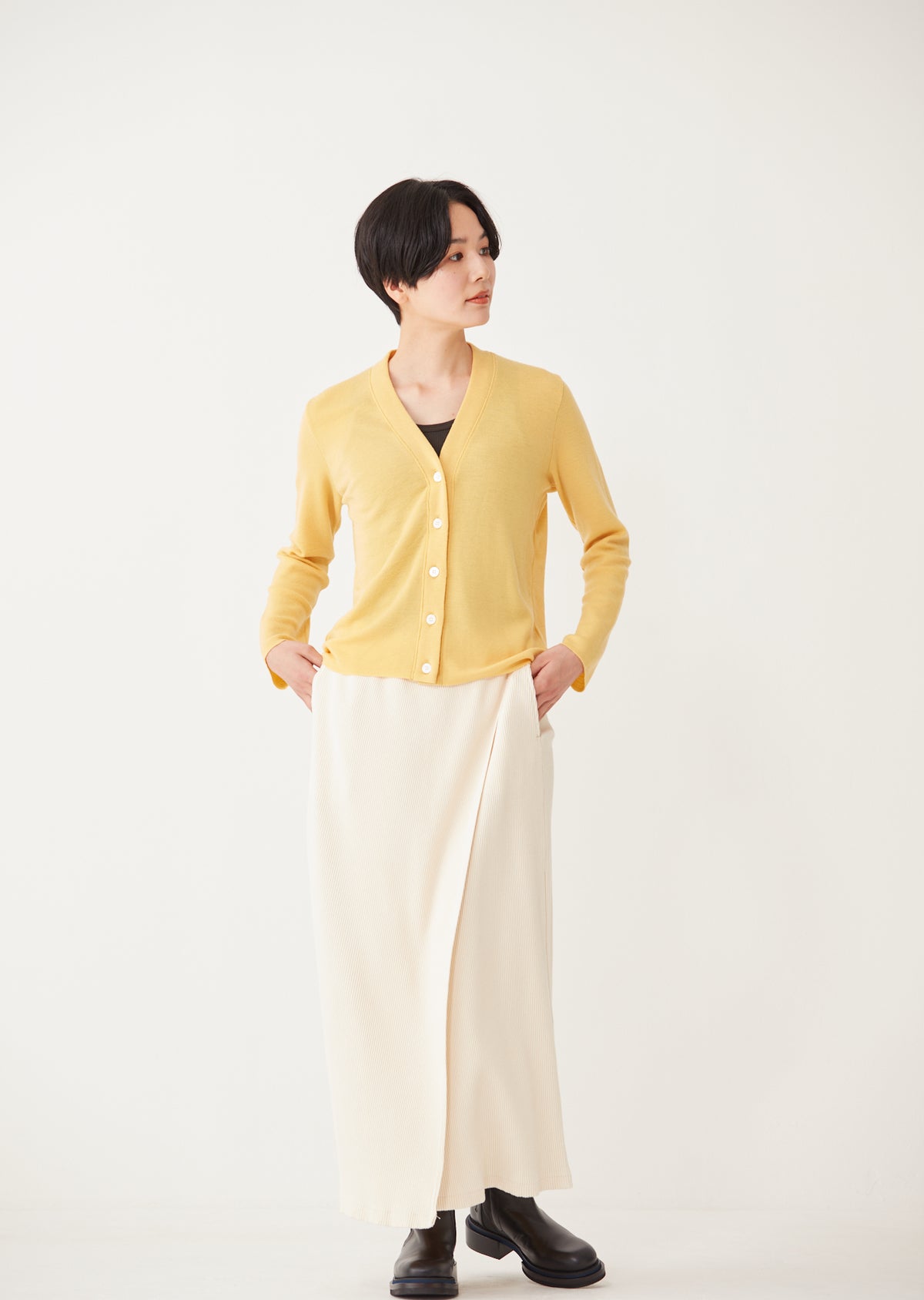 WENDY / ウェンディ Wool All Needles Knit Vカーディガン – FilMelange