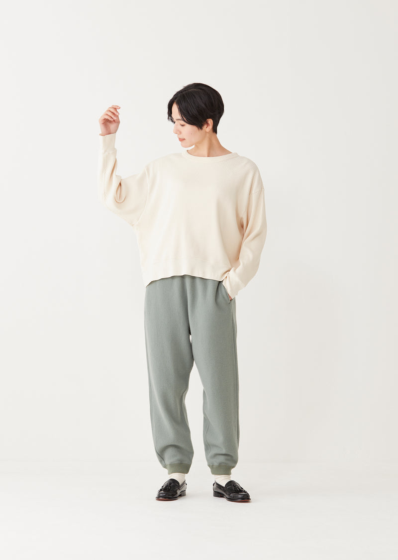 DEDE / デデ Cotton Wool Broad Stitch Smooth クルーネック