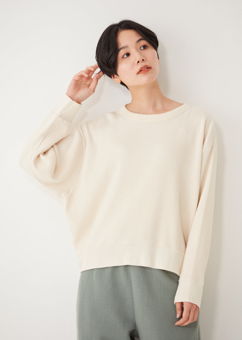 DEDE / デデ Cotton Wool Broad Stitch Smooth クルーネック