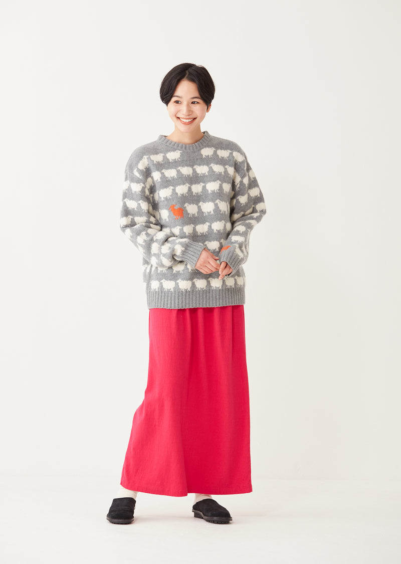 WILLIAM / ウィリアム Sheep Jacquard Knit クルーネック