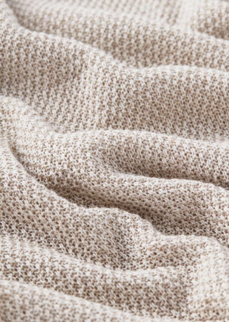MARTEZ / マルティス Cotton linen moss stitch knitting