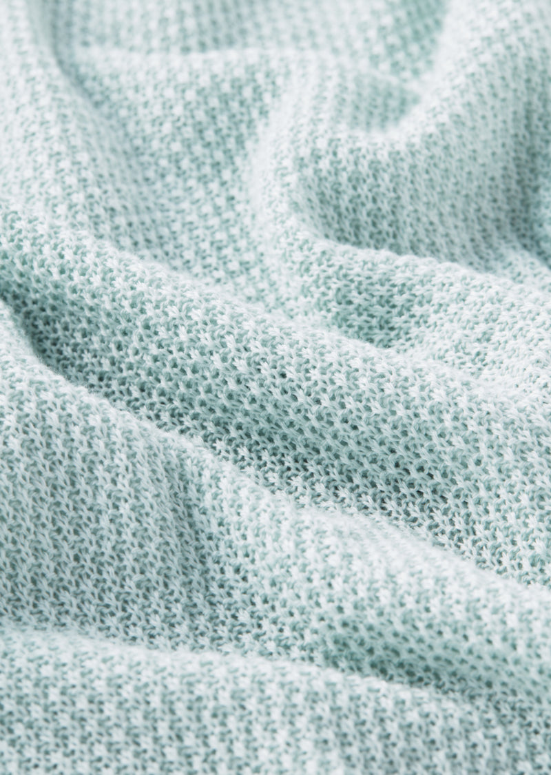 MARTEZ / マルティス Cotton linen moss stitch knitting
