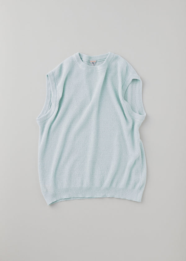 [Archive]MARTEZ / マルティス Cotton linen moss stitch knitting