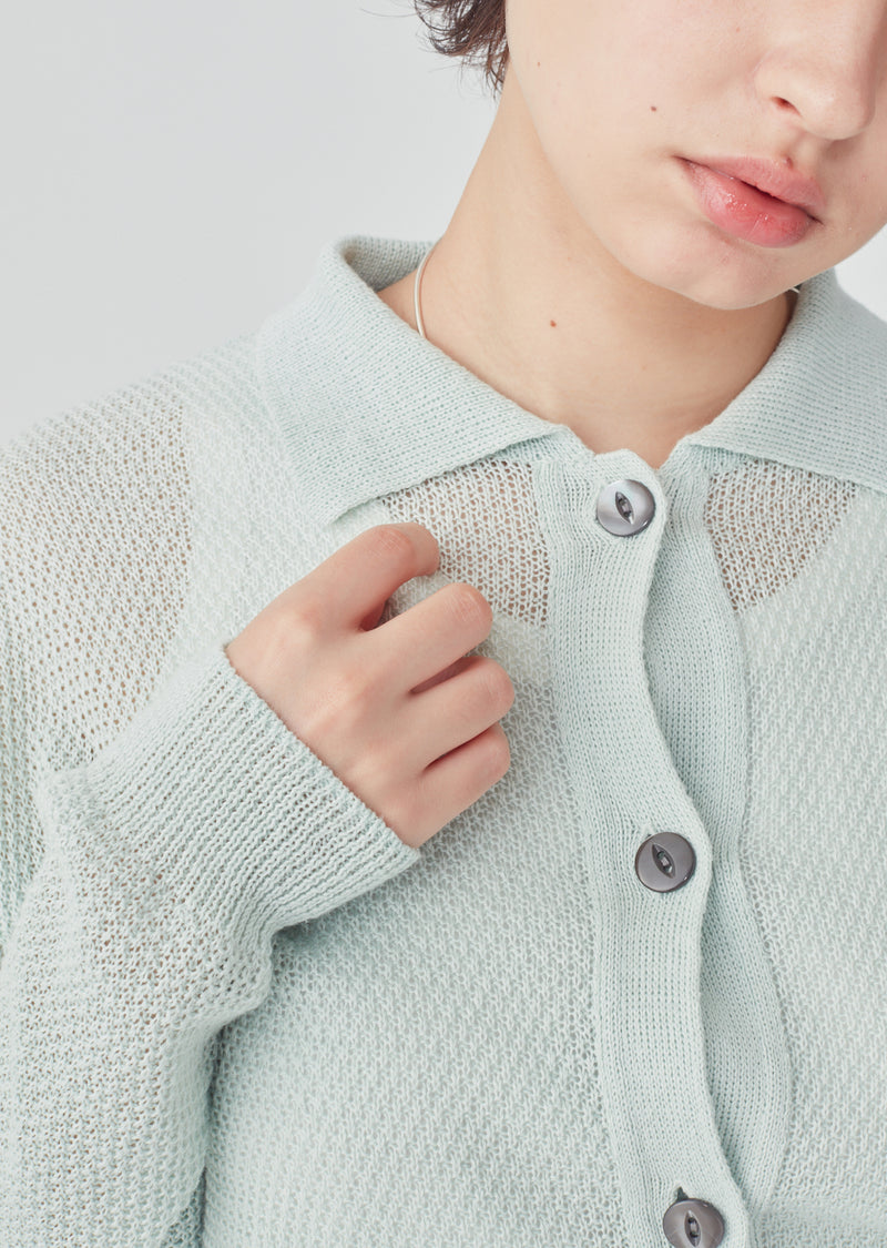 MADDY / マディ Cotton linen moss stitch knitting